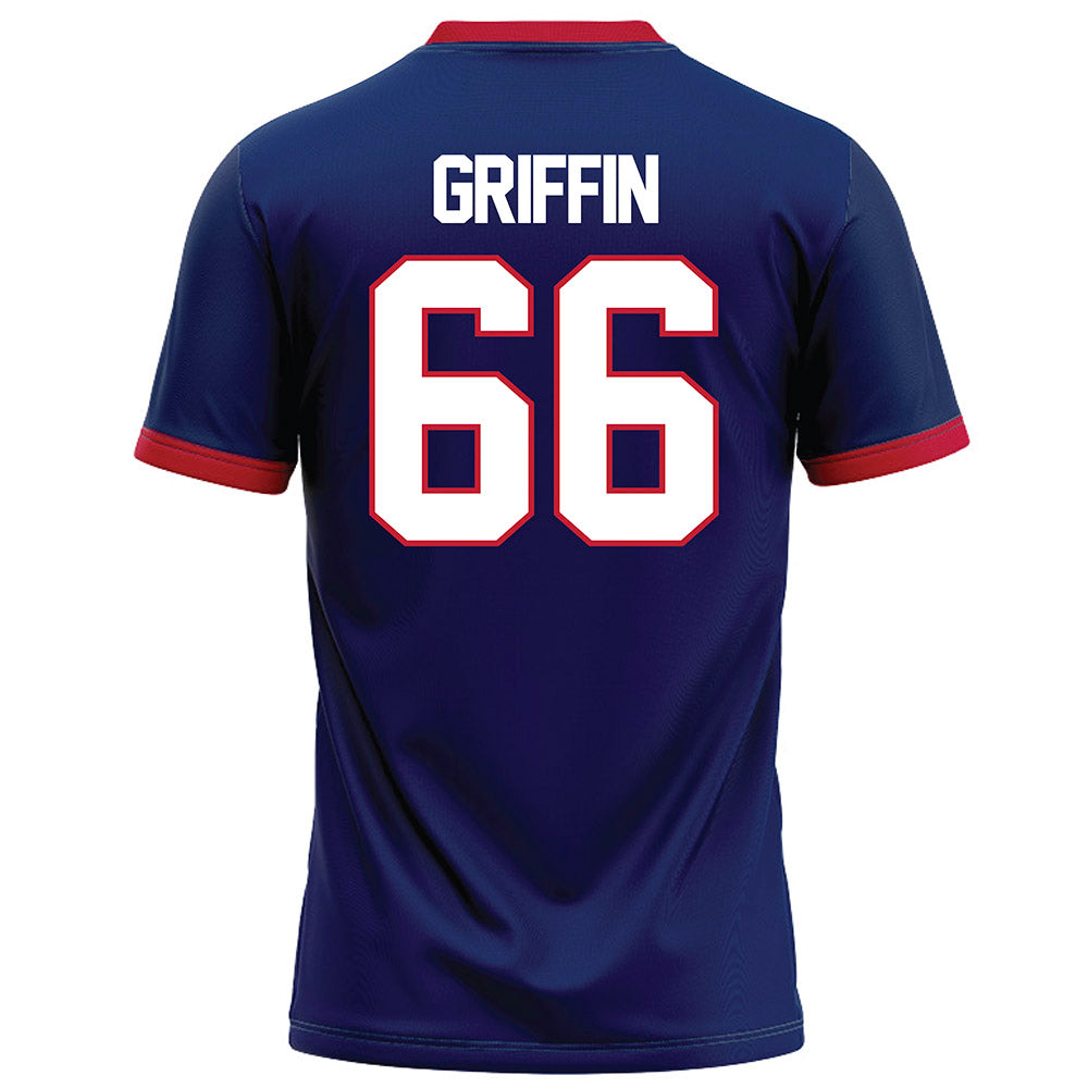 Arizona - NCAA Football : Jaxon Griffin - Blue Football Jersey-1
