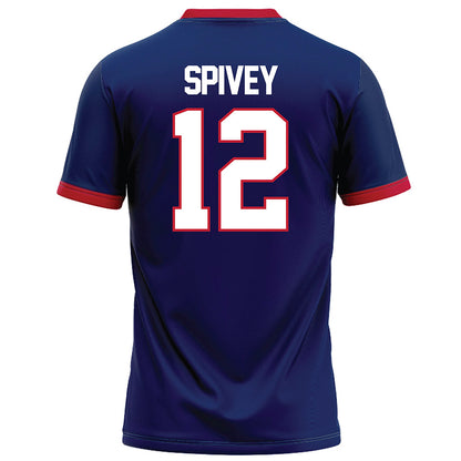 Arizona - NCAA Football : Tre Spivey - Blue Football Jersey-1