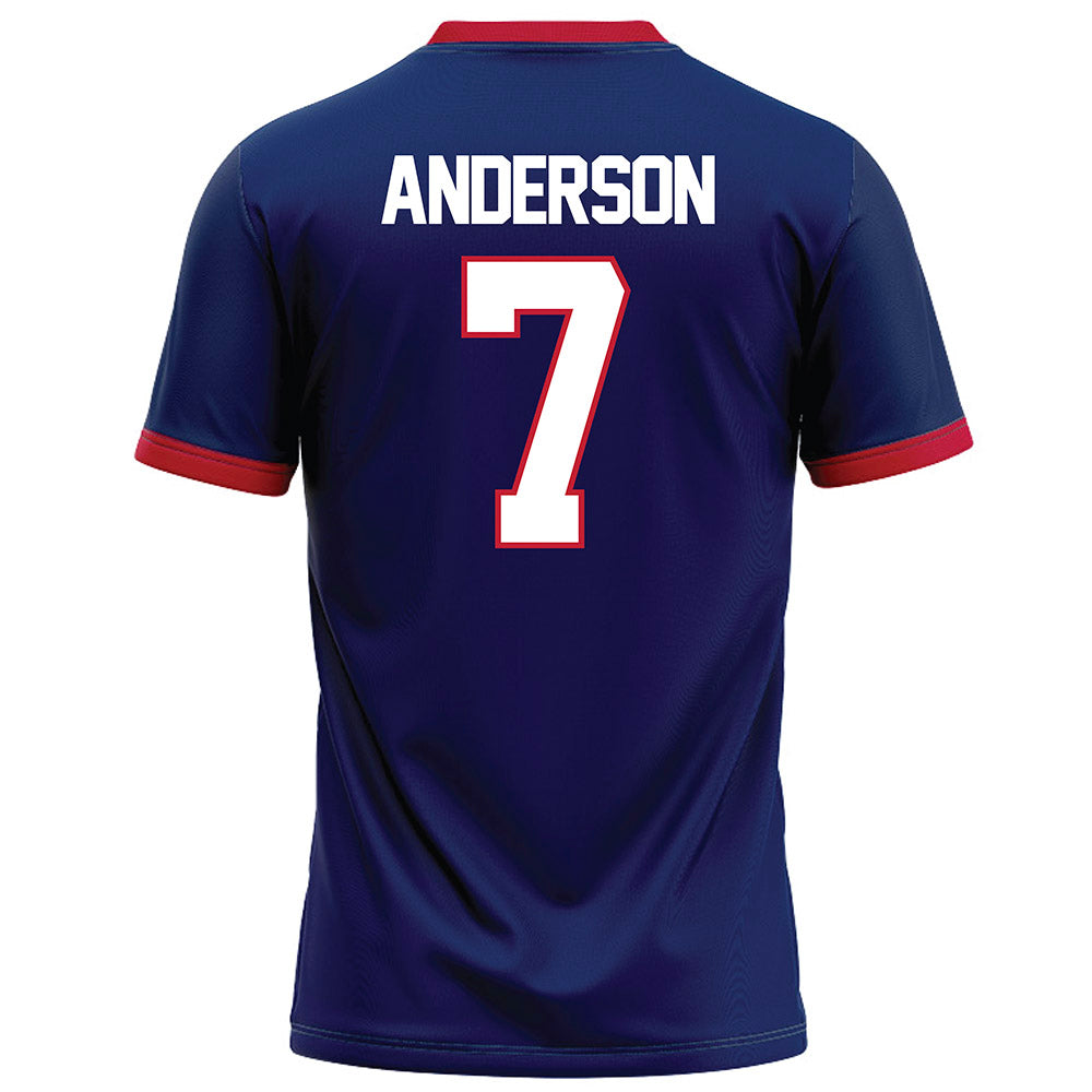 Arizona - NCAA Football : Sawyer Anderson - Blue Football Jersey-1