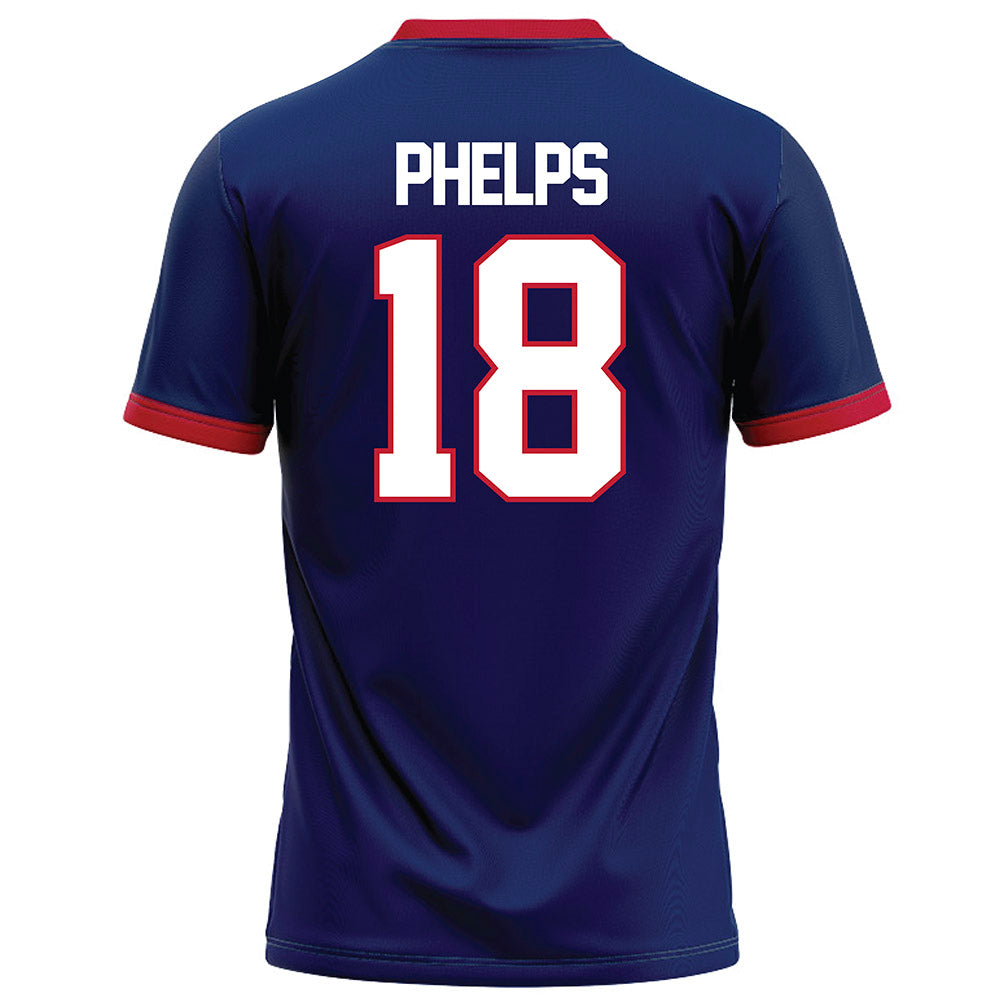 Arizona - NCAA Football : Brandon Phelps - Blue Football Jersey-1