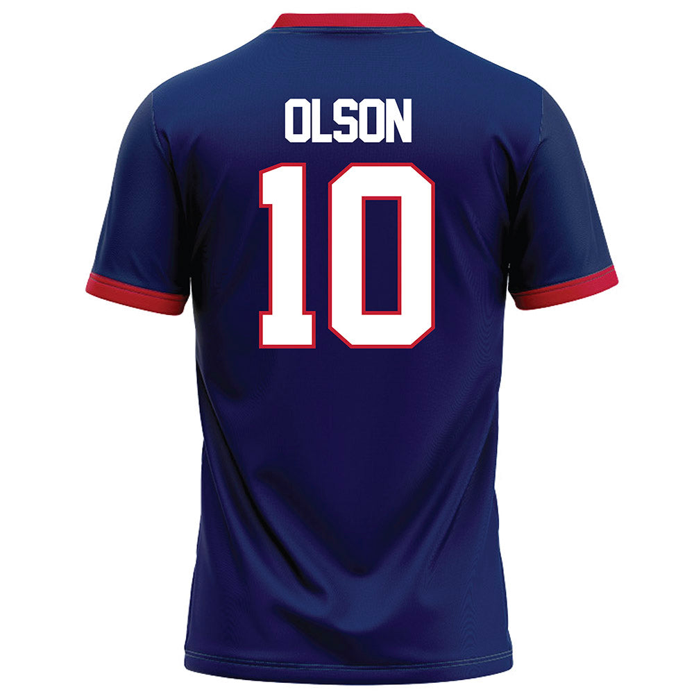 Arizona - NCAA Football : Quinn Olson - Blue Football Jersey