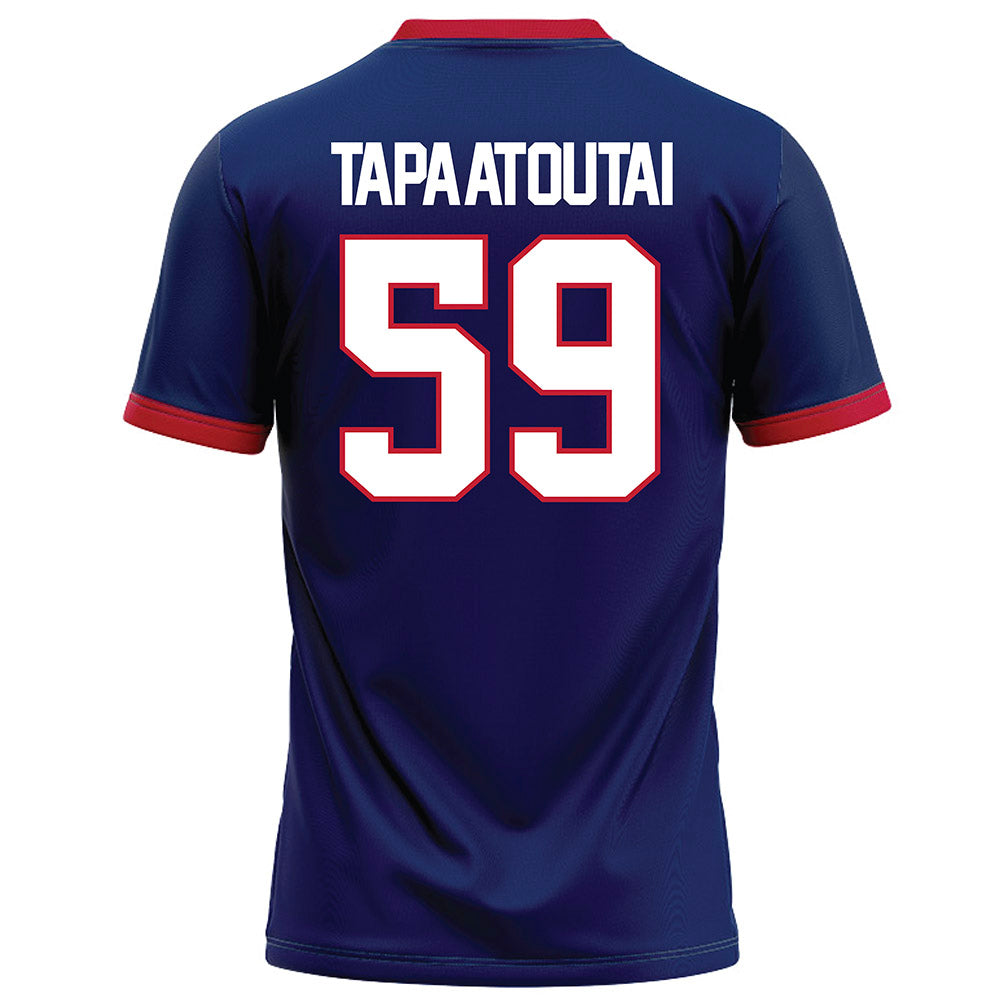 Arizona - NCAA Football : Rhino Tapa'atoutai - Blue Football Jersey-1