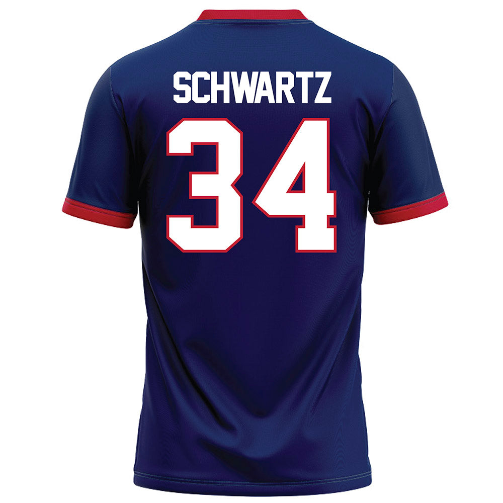Arizona - NCAA Football : Carter Schwartz - Blue Football Jersey-1