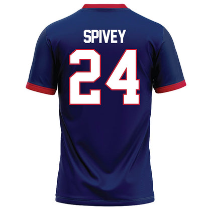 Arizona - NCAA Football : Kingston Spivey - Blue Football Jersey-1