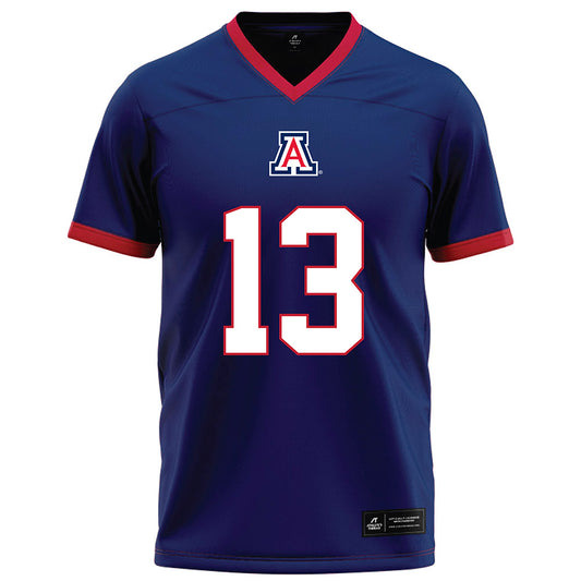 Arizona - NCAA Football : Caleb Smith - Blue Football Jersey-0