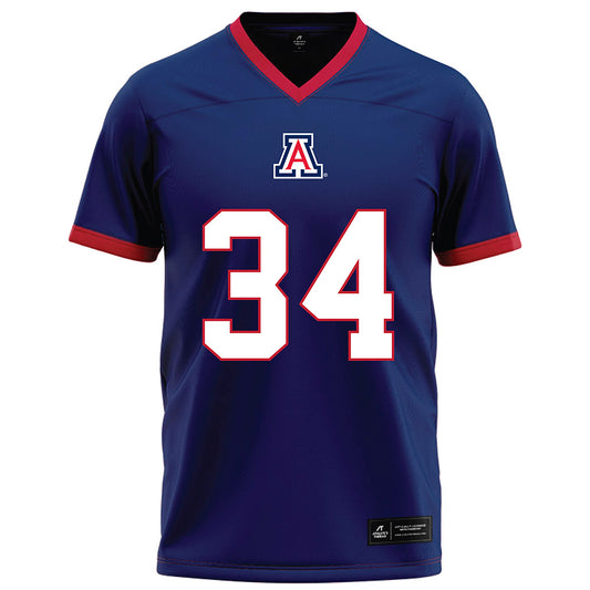 Arizona - NCAA Football : Carter Schwartz - Blue Football Jersey-0