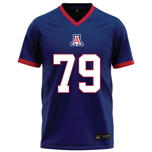 Arizona - NCAA Football : Isaac Perez - Blue Football Jersey-0