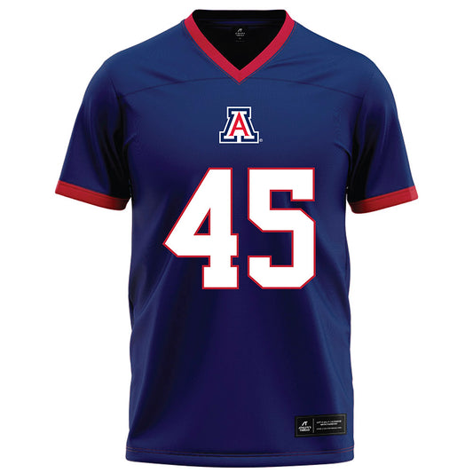 Arizona - NCAA Football : Victory Johnson - Blue Football Jersey-0
