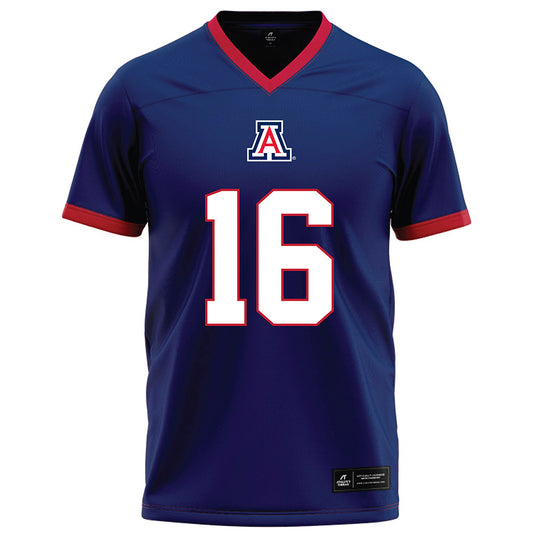 Arizona - NCAA Football : Riley Wilson - Blue Football Jersey-0