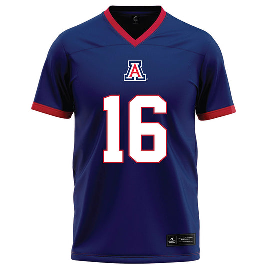 Arizona - NCAA Football : Everett Roussaw Jr - Blue Football Jersey-0