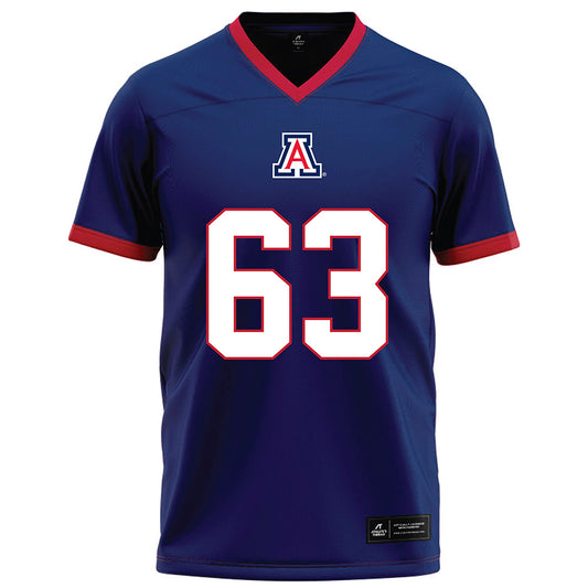 Arizona - NCAA Football : Alex Doost - Blue Football Jersey-0
