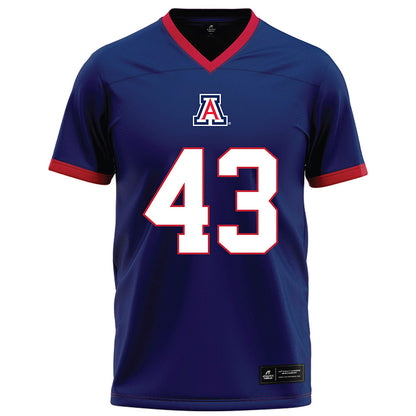 Arizona - NCAA Football : Drew Nicolson - Blue Football Jersey-0