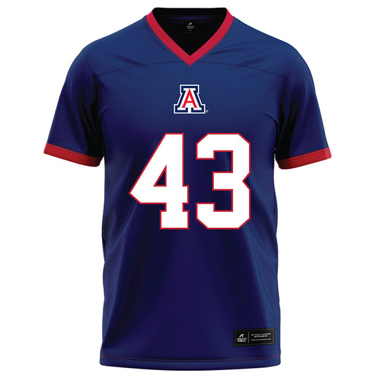 Arizona - NCAA Football : Drew Nicolson - Blue Football Jersey-0