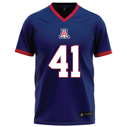 Arizona - NCAA Football : Julian Savaiinaea - Blue Football Jersey-0