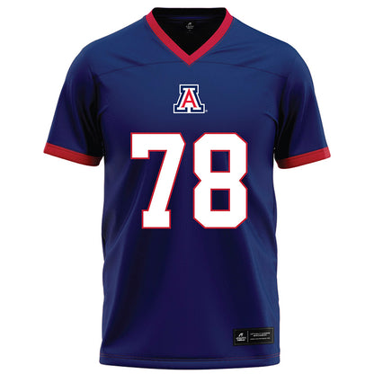 Arizona - NCAA Football : Manoah Faupusa - Blue Football Jersey-0