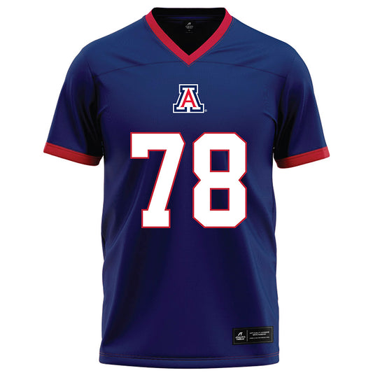 Arizona - NCAA Football : Manoah Faupusa - Blue Football Jersey-0