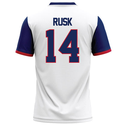 Arizona - NCAA Football : Cole Rusk - White Football Jersey-1