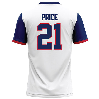 Arizona - NCAA Football : Johno Price - White Football Jersey
