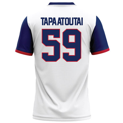 Arizona - NCAA Football : Rhino Tapa'atoutai - White Football Jersey-1