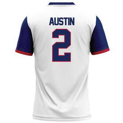 Arizona - NCAA Football : Daylen Austin - White Football Jersey-1