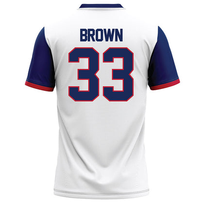 Arizona - NCAA Football : Kason Brown - White Football Jersey-1