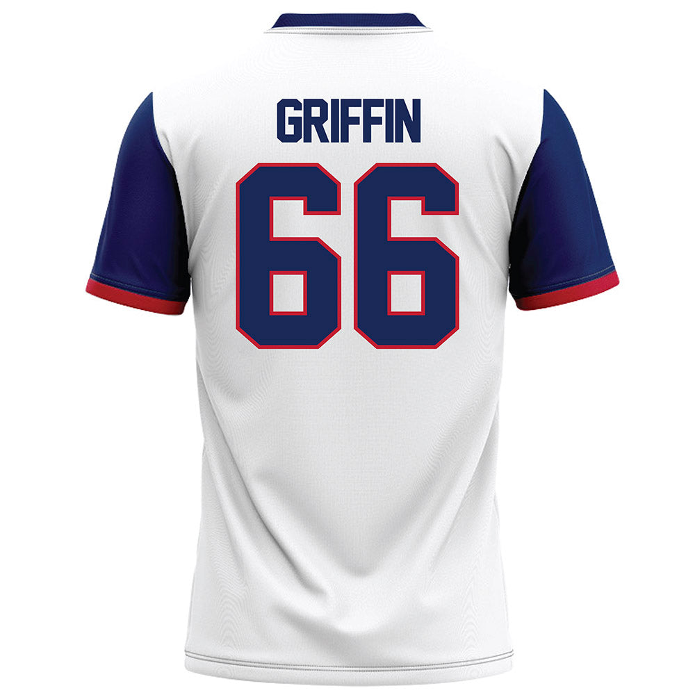Arizona - NCAA Football : Jaxon Griffin - White Football Jersey-1