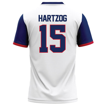 Arizona - NCAA Football : Malcolm Hartzog - White Football Jersey-1