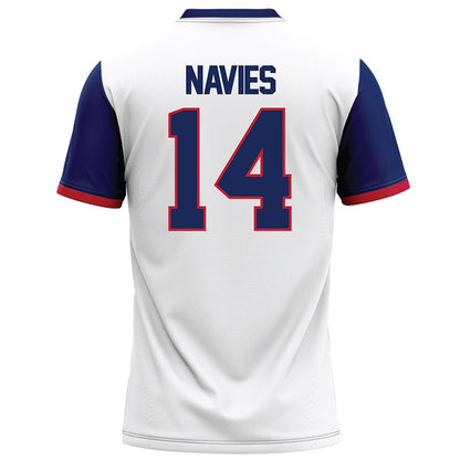 Arizona - NCAA Football : Hannibal Navies - White Football Jersey-1