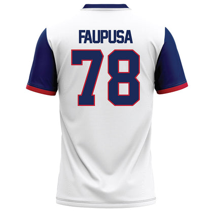 Arizona - NCAA Football : Manoah Faupusa - White Football Jersey-1