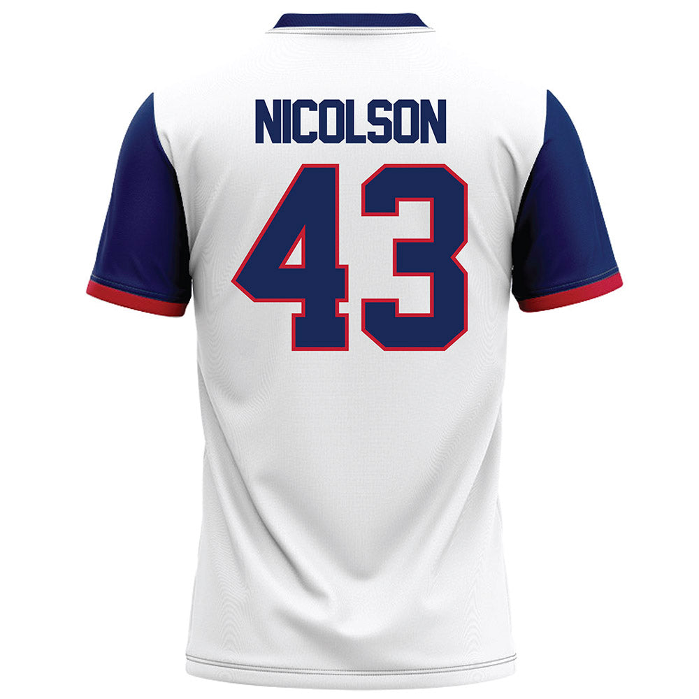 Arizona - NCAA Football : Drew Nicolson - White Football Jersey-1