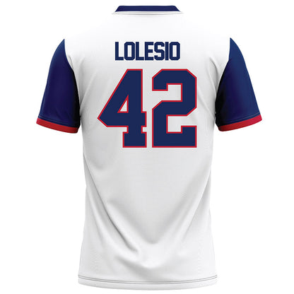 Arizona - NCAA Football : Dominic Lolesio - White Football Jersey-1