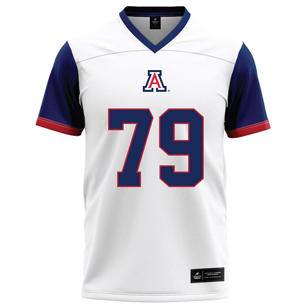 Arizona - NCAA Football : Isaac Perez - White Football Jersey-0