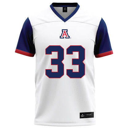 Arizona - NCAA Football : Kason Brown - White Football Jersey-0