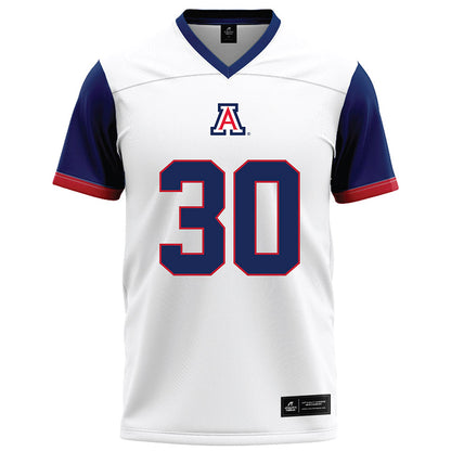 Arizona - NCAA Football : Xaier Hiler - White Football Jersey-0