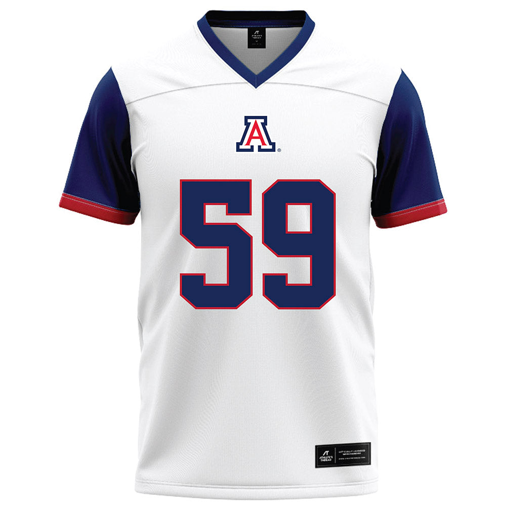 Arizona - NCAA Football : Rhino Tapa'atoutai - White Football Jersey-0