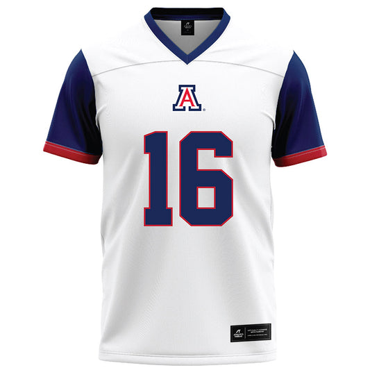 Arizona - NCAA Football : Everett Roussaw Jr - White Football Jersey-0