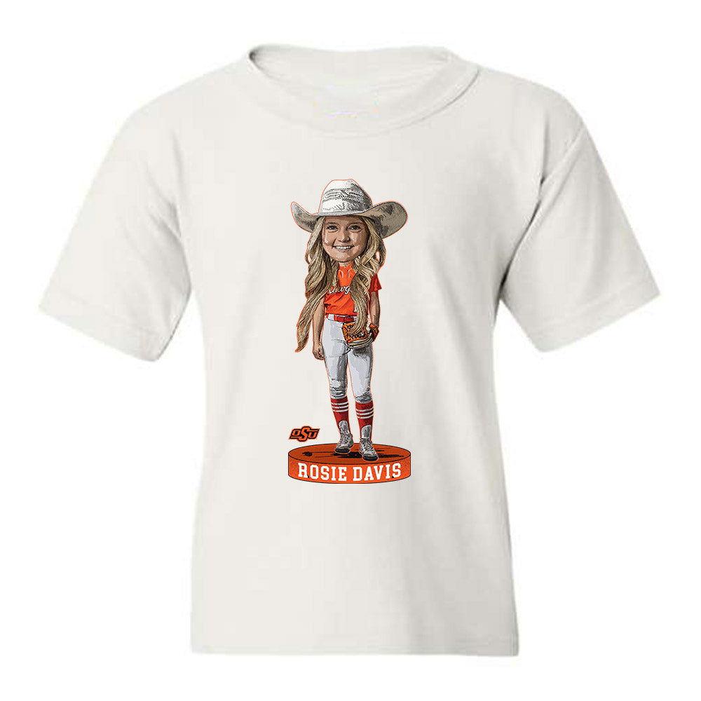 Oklahoma State - NCAA Softball : Rosie Davis - Youth T-Shirt Individual Caricature
