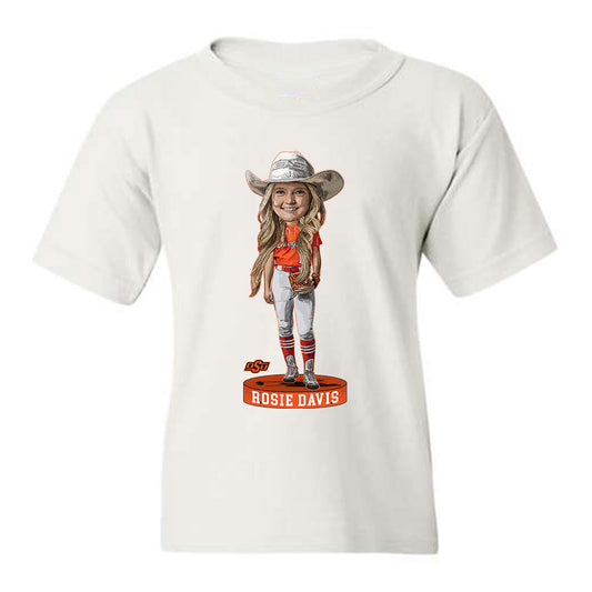 Oklahoma State - NCAA Softball : Rosie Davis - Youth T-Shirt Individual Caricature