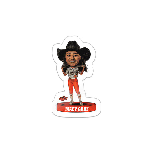 Oklahoma State - NCAA Softball : Macy Graf - Sticker Individual Caricature