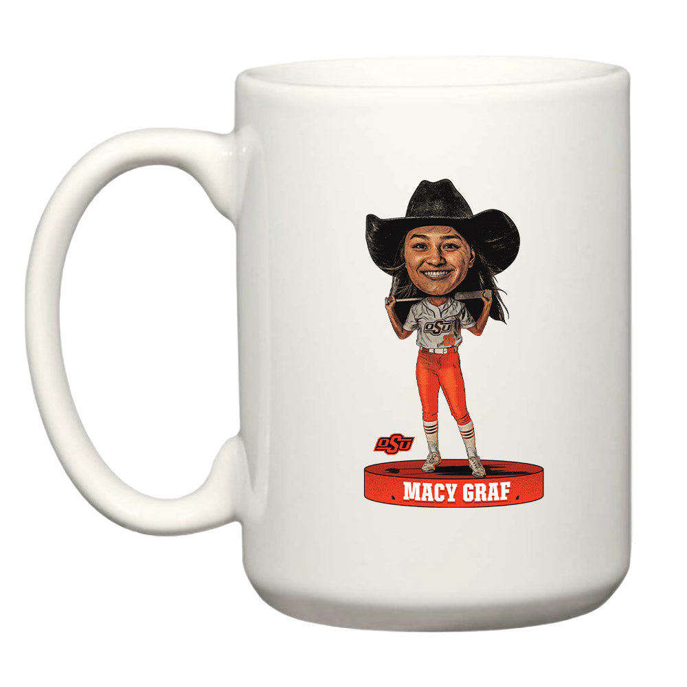 Oklahoma State - NCAA Softball : Macy Graf - Coffee Mug Individual Caricature