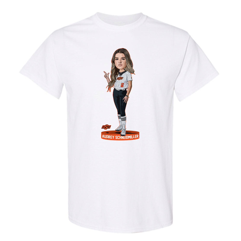 Oklahoma State - NCAA Softball : Audrey Schneidmiller - T-Shirt Individual Caricature