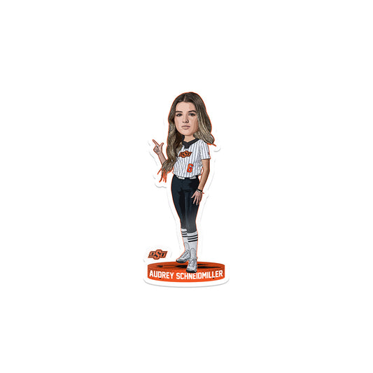 Oklahoma State - NCAA Softball : Audrey Schneidmiller - Sticker Individual Caricature