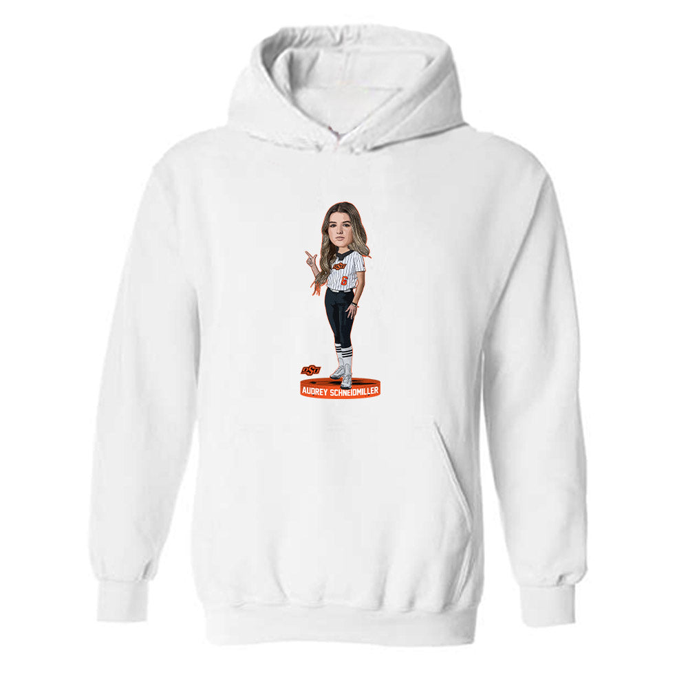 Oklahoma State - NCAA Softball : Audrey Schneidmiller - Hooded Sweatshirt Individual Caricature