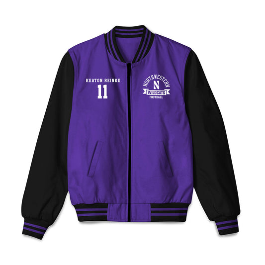 Northwestern - NCAA Football : Keaton Reinke - Bomber Jacket-0