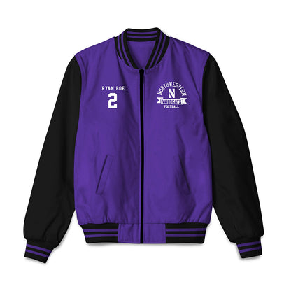 Northwestern - NCAA Football : Ryan Boe - Bomber Jacket