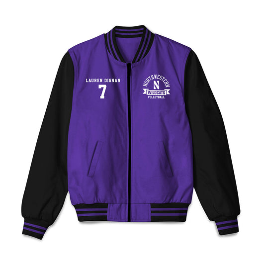 Northwestern - NCAA Women's Volleyball : Lauren Dignan - Bomber Jacket-0