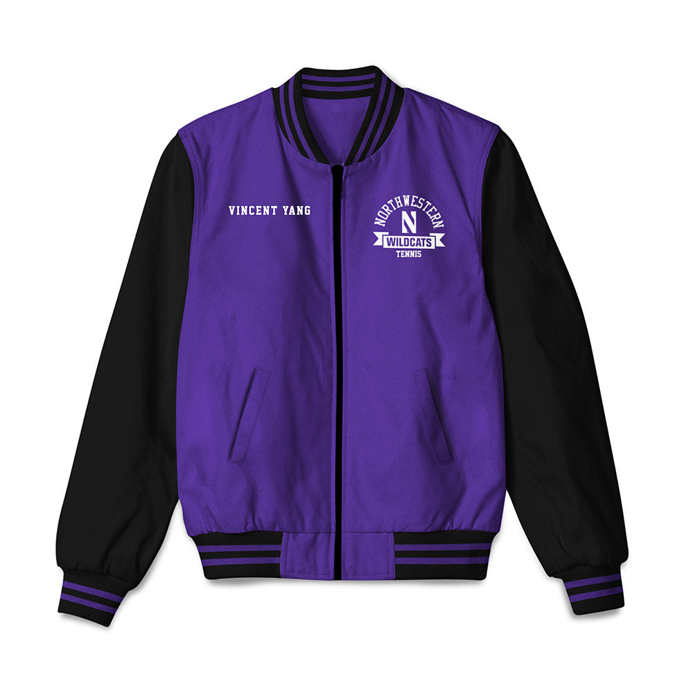 Northwestern - NCAA Men's Tennis : Vincent Yang - Bomber Jacket
