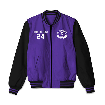 Northwestern - NCAA Women's Soccer : Gwen Zimmerman - Bomber Jacket-0