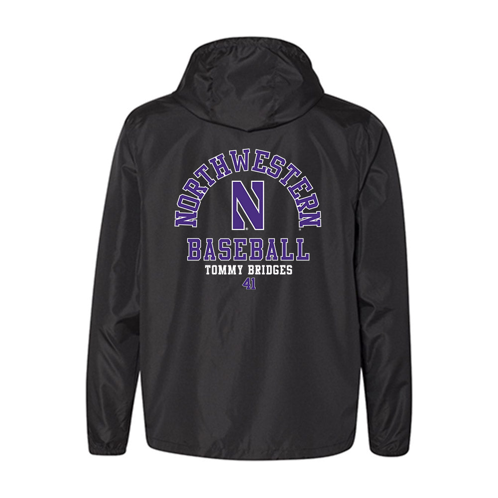 Northwestern - NCAA Baseball : Tommy Bridges - Windbreaker-1