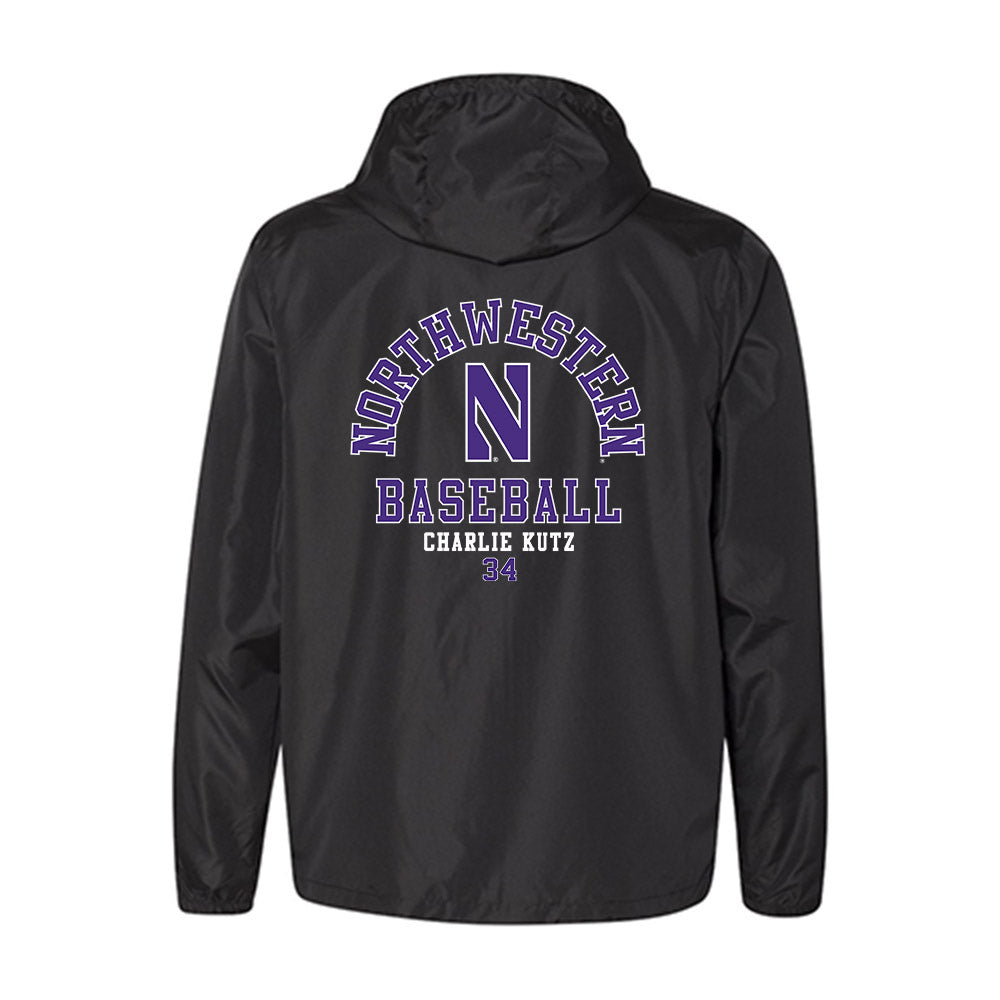 Northwestern - NCAA Baseball : Charlie Kutz - Windbreaker-1